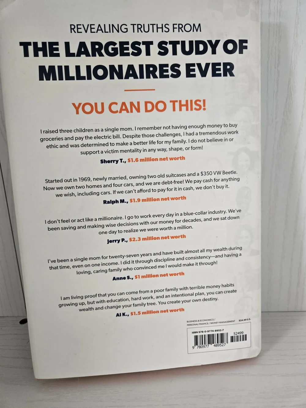 Everyday Millionaires Book - Orange & White Cover by Chris Hogan
